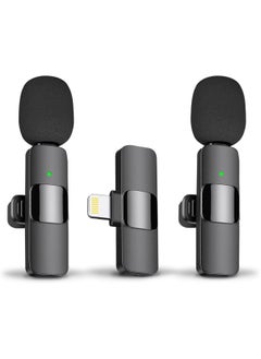 MMG Professional Wireless Lavalier Lapel Microphone for iPhone, iPad - Cordless Omnidirectional Condenser Recording Mic for Interview Video Podcast Vlog YouTube, Bluetooth, Black  - Image 1