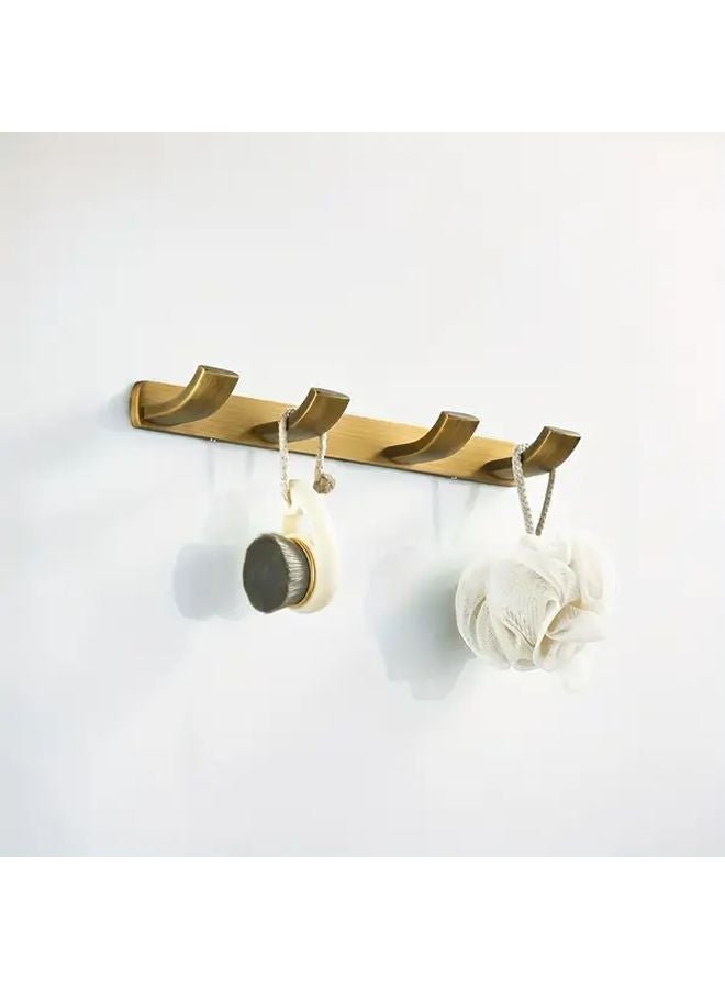 مجموعة خطاطيف حائط عتيقة من 4 قطع للحمام، مدخل المنزل، تخزين وتنظيم المنزل - Image 5