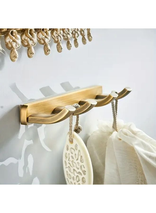 مجموعة خطاطيف حائط عتيقة من 4 قطع للحمام، مدخل المنزل، تخزين وتنظيم المنزل - Image 2