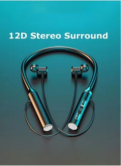 GELESE New Bluetooth Wireless Earphones, Hanging Neck Sports Binaural In-Ear Neck Hanging Type, Super Long Standby Life  - Image 1
