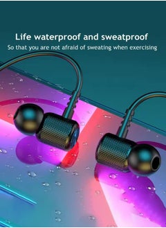 GELESE New Bluetooth Wireless Earphones, Hanging Neck Sports Binaural In-Ear Neck Hanging Type, Super Long Standby Life  - Image 3