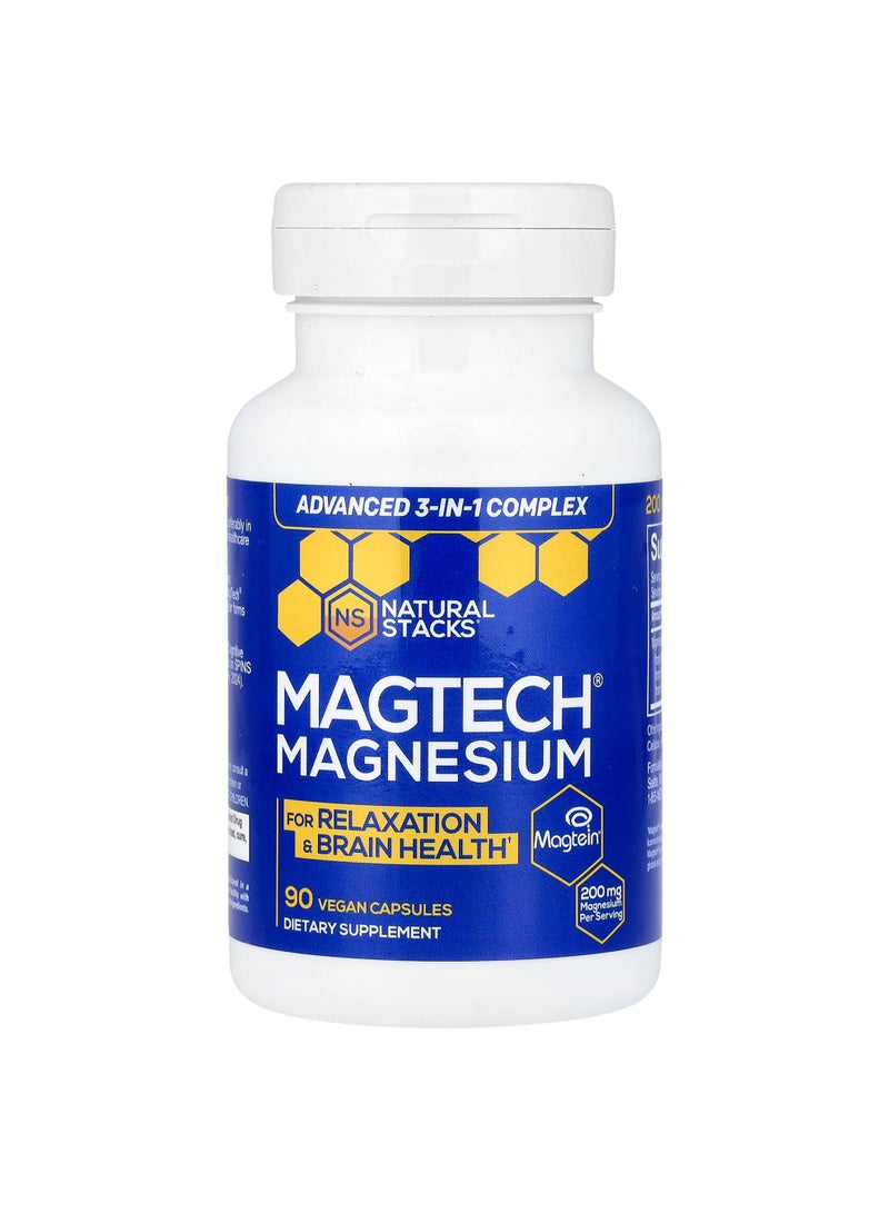 MagTech®, Magnesium, 90 Vegan Capsules (66.6 mg per Capsule)