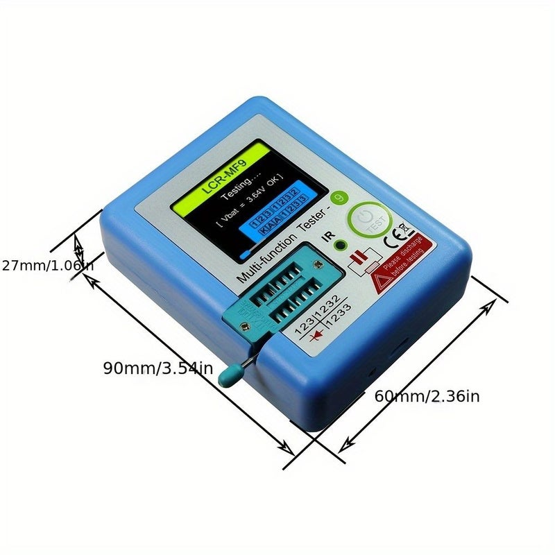 LCR MF9 Capacitance Resistance Tester Blue Display Transistor Meter Diode Triode Capacitor Resistor - Image 2