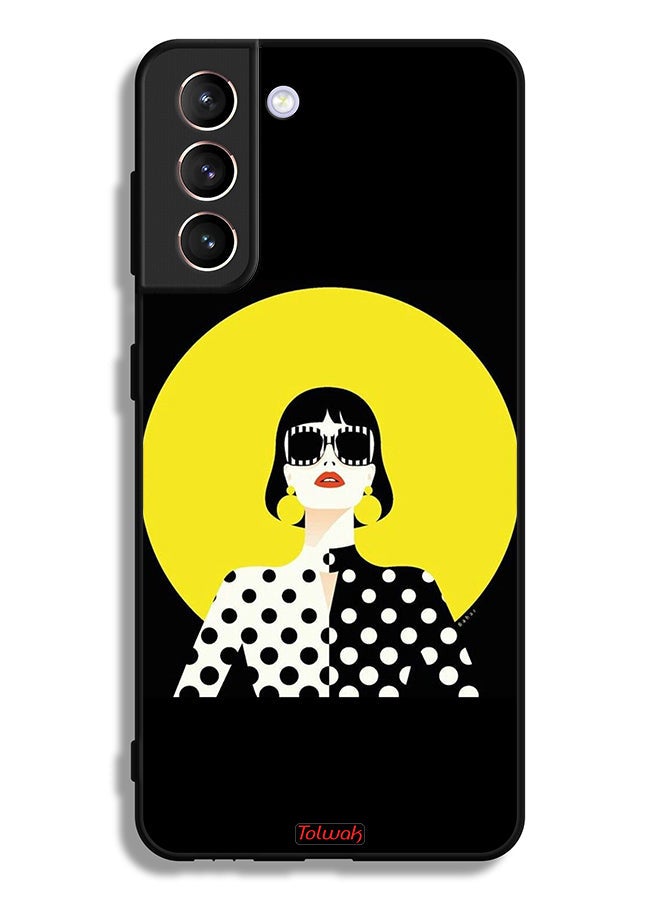 Tolwak Samsung Galaxy S21 Plus 5G Protective Case Cover Stylish Girl Art - Image 3