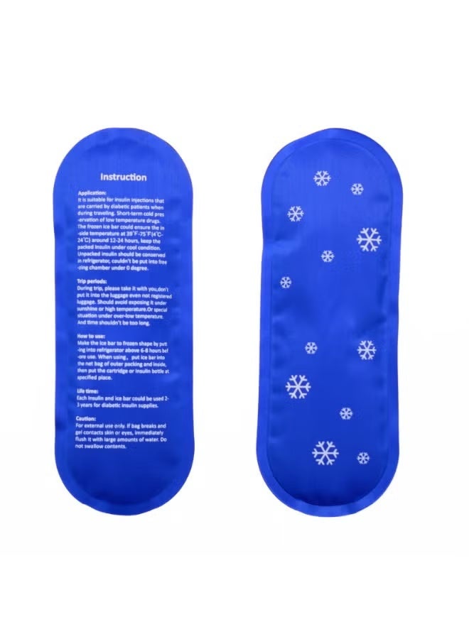 Portable Insulin Cooling Travel Bag Insulated Cooling Compartment Compact & Lightweight Reusable Ice Packs, Designed for Medical Travel 1 Set - Image 2