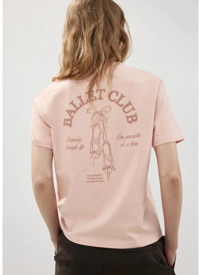 MANGO Short-sleeved printed t-shirt