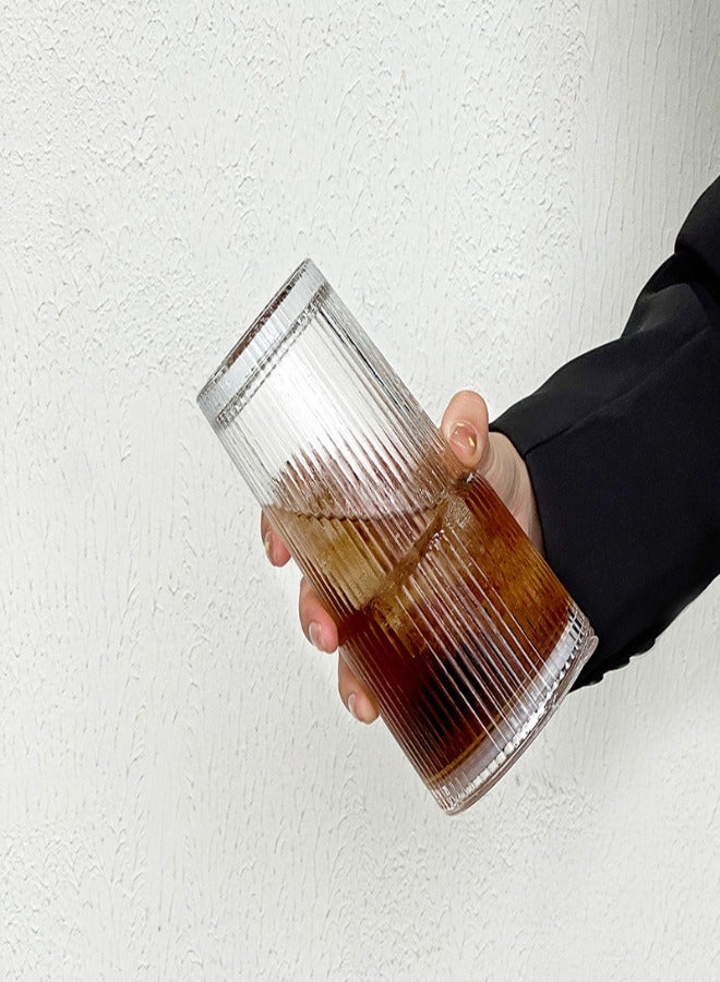 Glass Water Cup, Milk Cup with Straw and Lids, Reusable Double-Wall Coffee Cup, Heat Resisting Cute Clear Milkshake Cup, for Juice Milk Hot Cold Water, Tea, Matcha, 600ml Travel Cup  - Image 2