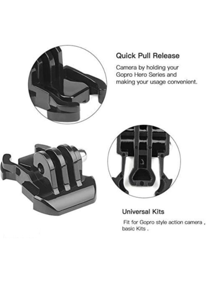 Set of Adhesive Pad Flat Curved Mount with Buckle Base And J-hook Buckle  - Image 4