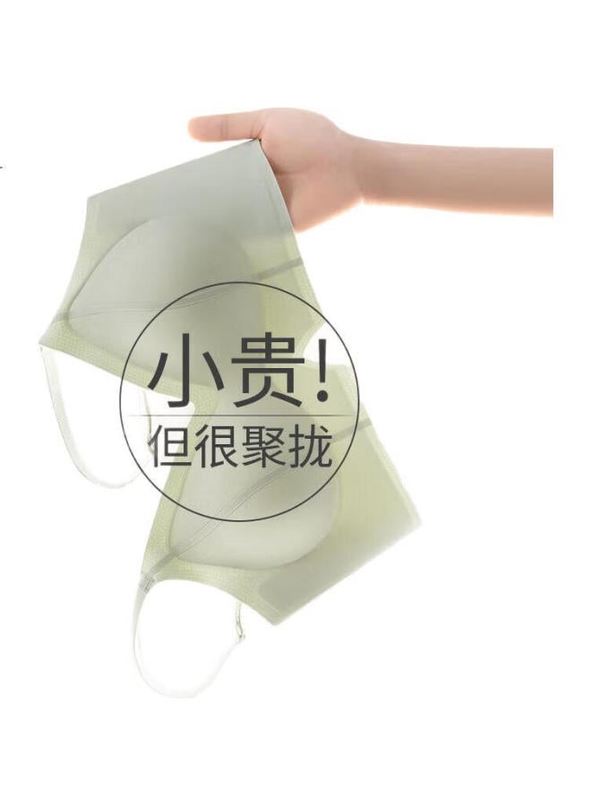 Gujin (Gujin) Ice Silk Wireless Bra With Fixed Cup And Seamless Push-Up Sports Bra For Women Non-See-Through New Model - Image 3