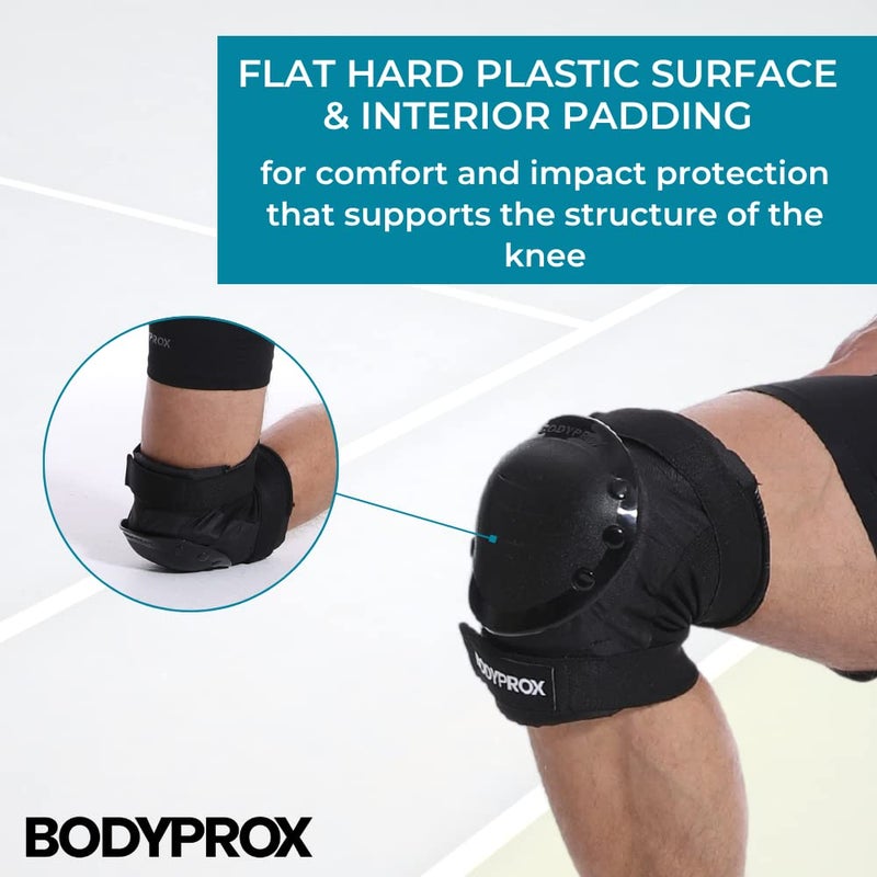 BODYPROX Knee Pads Elbow Pads Wrist Guards Set for Skateboarding, Roller Derby, BMX Ride, and Inline Skating (Medium) - Image 4