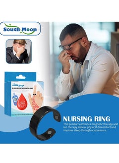 SOUTH MOON Blood Glucose Control Ring, 2 Pieces Blood Sugar Regulator Ring for Acupressure for Women Men Adjustable Blood Glucose Control Ring  - Image 2