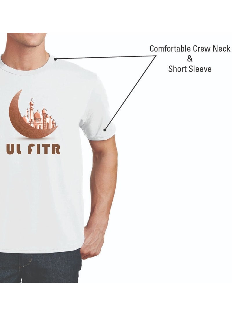 برينت شوب فور مي تي شيرت عيد مبارك للكبار للرجال - تي شيرت قطني برقبة دائرية وأكمام قصيرة - هدية للأب والزوج والأخ - هدية العيد للرجال - احتفل بالعيد بأناقة - Image 5