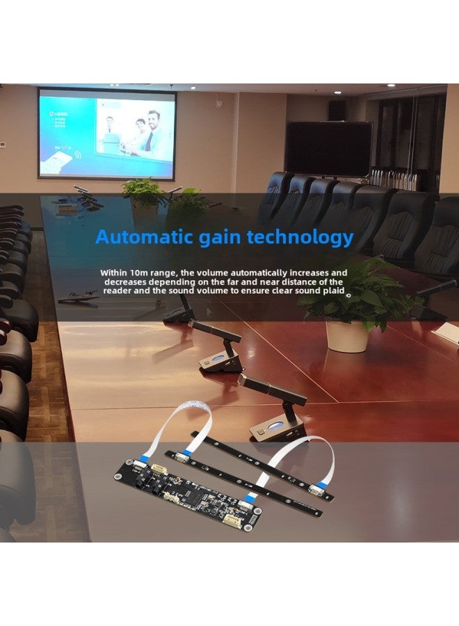 8 Array Omnidirectional 4 Microphone Computer Network Lesson Module Block Far Field Sound Source Localization Conference Usb Camera-Color:8 Array (xmos Version) + Matching Wire - Image 5