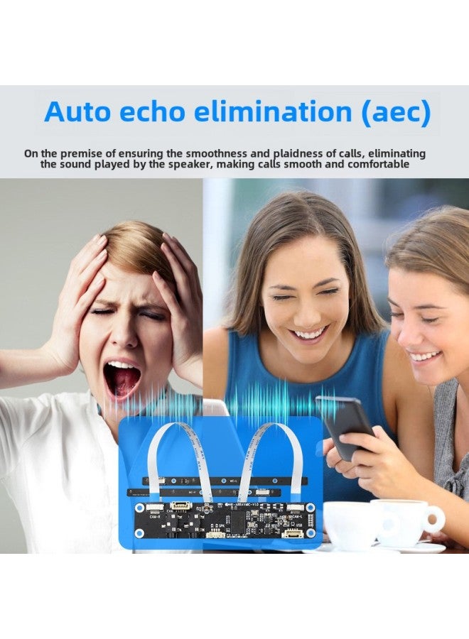 8 Array Omnidirectional 4 Microphone Computer Network Lesson Module Block Far Field Sound Source Localization Conference Usb Camera-Color:8 Array (xmos Version) + Matching Wire - Image 4