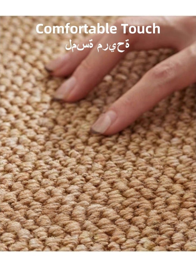 شبيلي ممسحة باب من البولي بروبلين بحجم 60×90 سم – حصيرة تنظيف الأحذية بتصميم حلقات بارزة، قاعدة قطنية – مثالية للمدخل، المطبخ، الحمام، غرفة النوم - Image 3