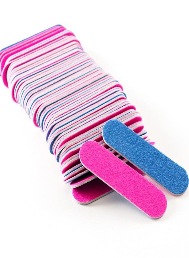 Zusaca Mini Files 50 pcs Nail File Set Disposable Mini Nail File, Professional Care Mini Nail Files Double Sided Emery Board Buffer Set Grit Double Sided Emery Board for Manicure, Nail Studio, Home. - Image 1