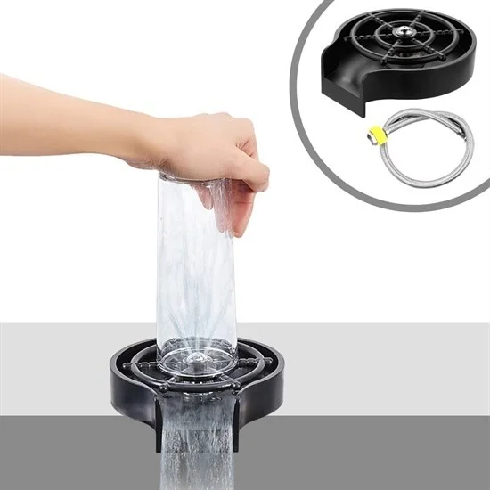 5DM High Pressure Automatic Glass Washing Apparatus Quick Mug Rinser For Kitchen Sinks