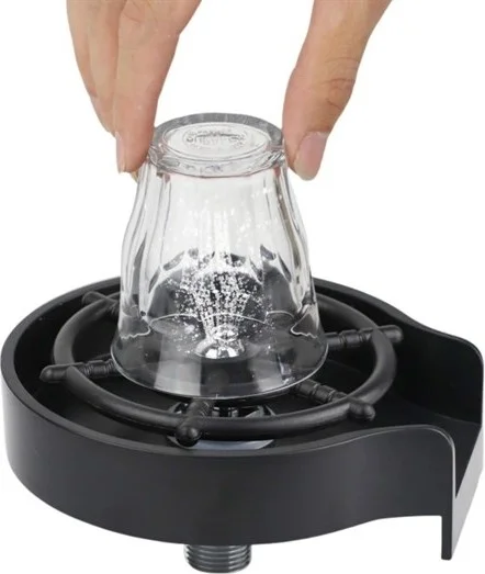 5DM High Pressure Automatic Glass Washing Apparatus Quick Mug Rinser For Kitchen Sinks
