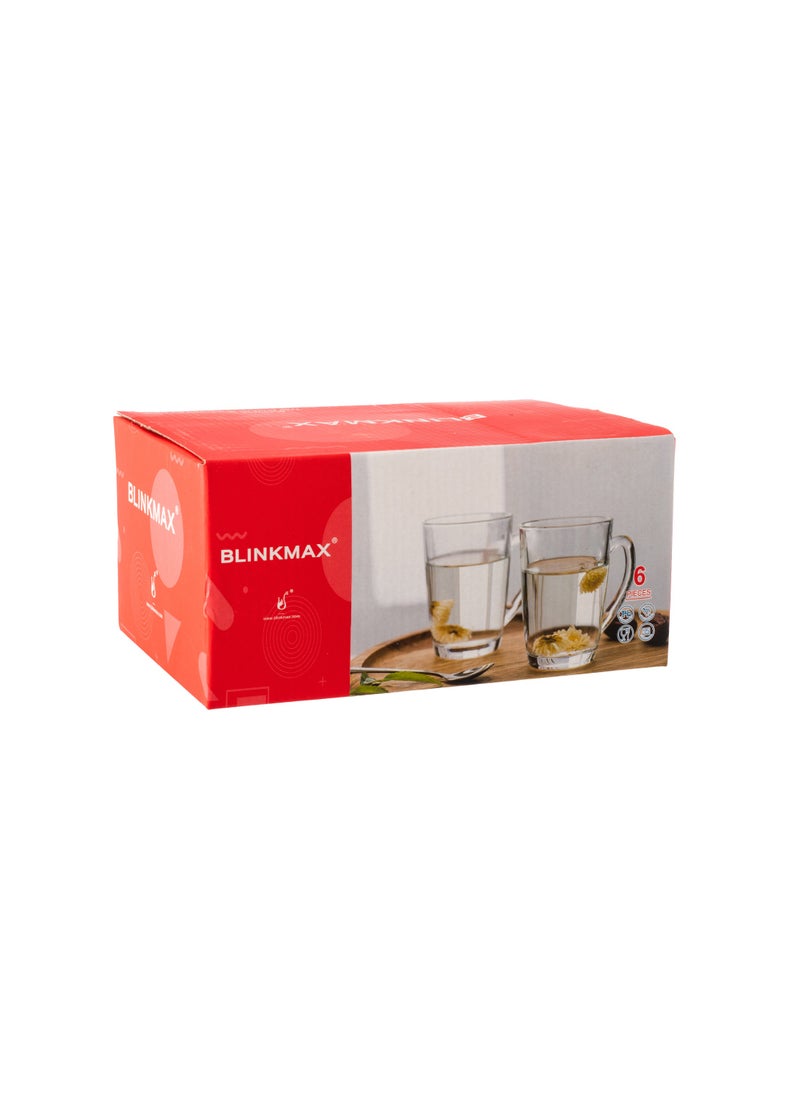 Blinkmax - Set Of 6 Piece Glass Tea Cups - Image 1