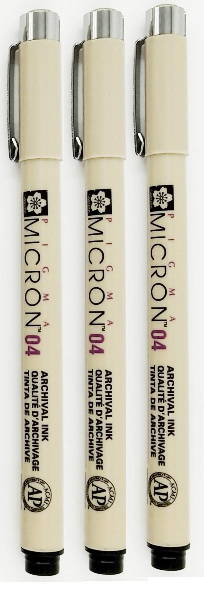 SAKURA PIGMA MICRON BLACK OPEN STOCK, PACK OF 3 PENS (04) - Image 1