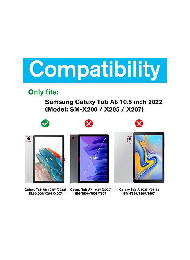 Procases - ProCase for Galaxy Tab A8 Kids Case 2022, Shockproof Stand Cover Lightweight Kids Friendly Protective Case for Galaxy Tab A8 X200 X205 X207 -Blue - Image 1