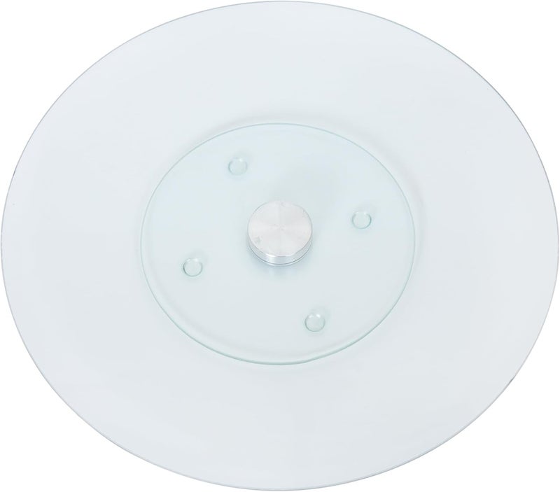 Creative Home 12.5 Inch Tempered Glass Lazy Susan Turntable – Smooth Aluminum Bearing Cake & Dessert Stand, Ideal for Parties, Cheese Boards, Table Serving & Icing Cakes – Elegant, Durable, Easy to Rotate - Image 1