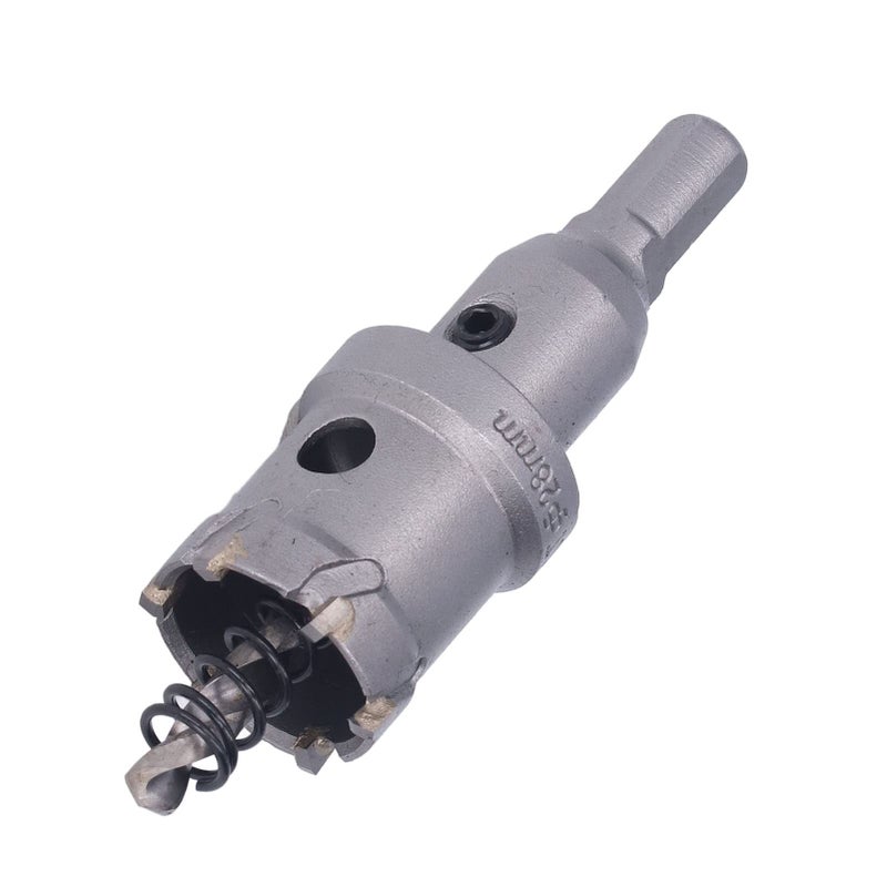 28mm Carbide Hole Saw Bit Kit For Thick Metal With Hex Wrench - Image 4