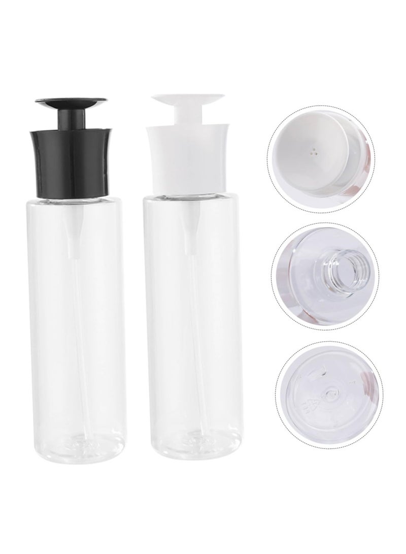 2-Pack Travel Lotion Dispenser Pump Bottles, Push-Type PP Liquid Dispensers, Compact Little Bottles for Travel, Easy Dispensing, Convenient for Lotions, Liquids, and More - Image 4