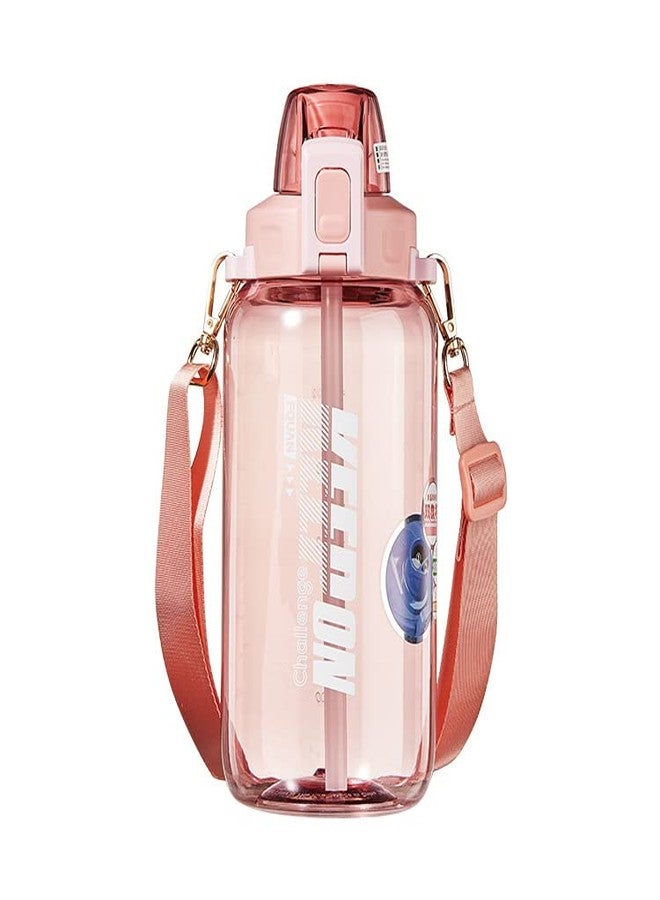 Mayatra's Sipper Water Bottles for Kids and Adult 1200ml, Leak Proof Sports Bottle for Children Best for Home, Office, Gym (Pink) - Image 1