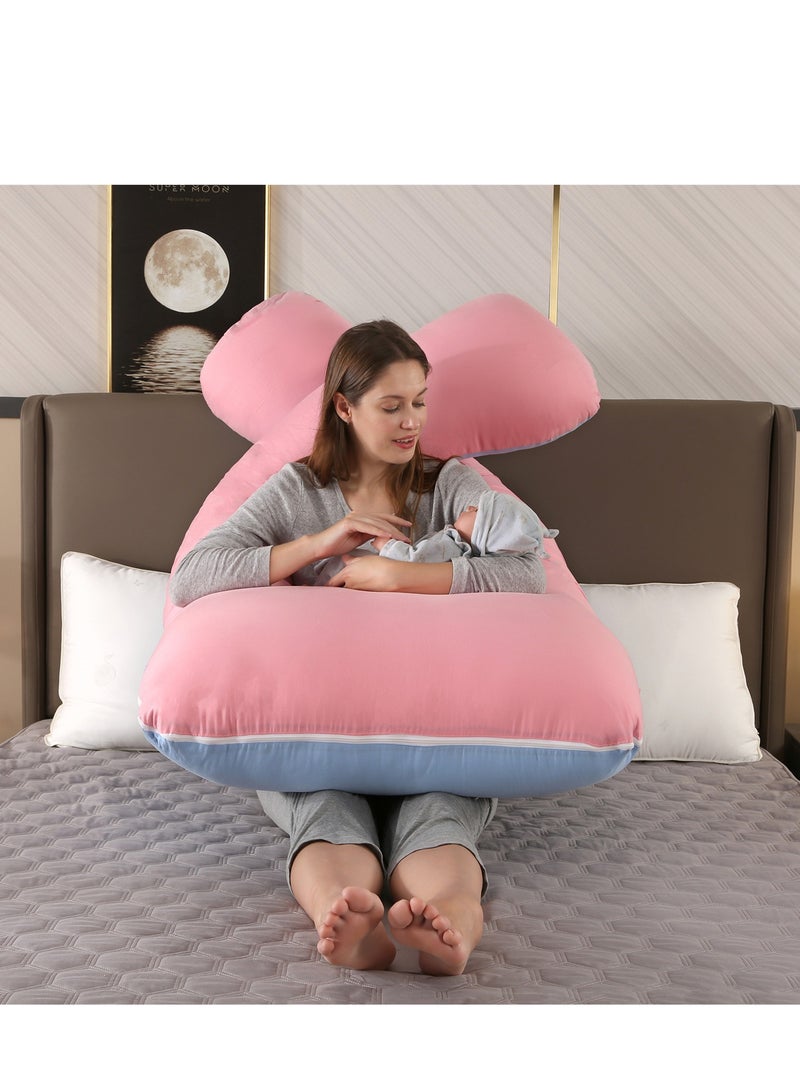 U-Shaped Full Body Pregnancy Cotton Pillow 80x155cm - Image 4