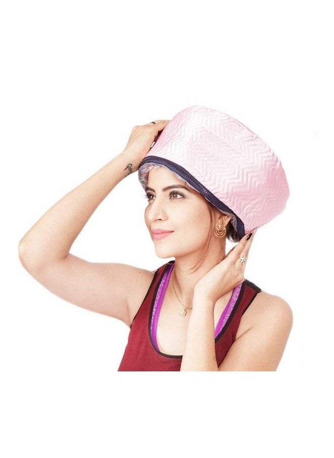 Theodore - Hair Care Thermal Head Spa Cap Treatment With Beauty Steamer Nourishing Heating Cap Spa Cap For Hair Spa Cap (Pink) - Image 1