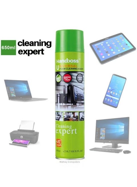 Universal Foam Cleaning Agent with Brush, Handboss Cleaning Expert