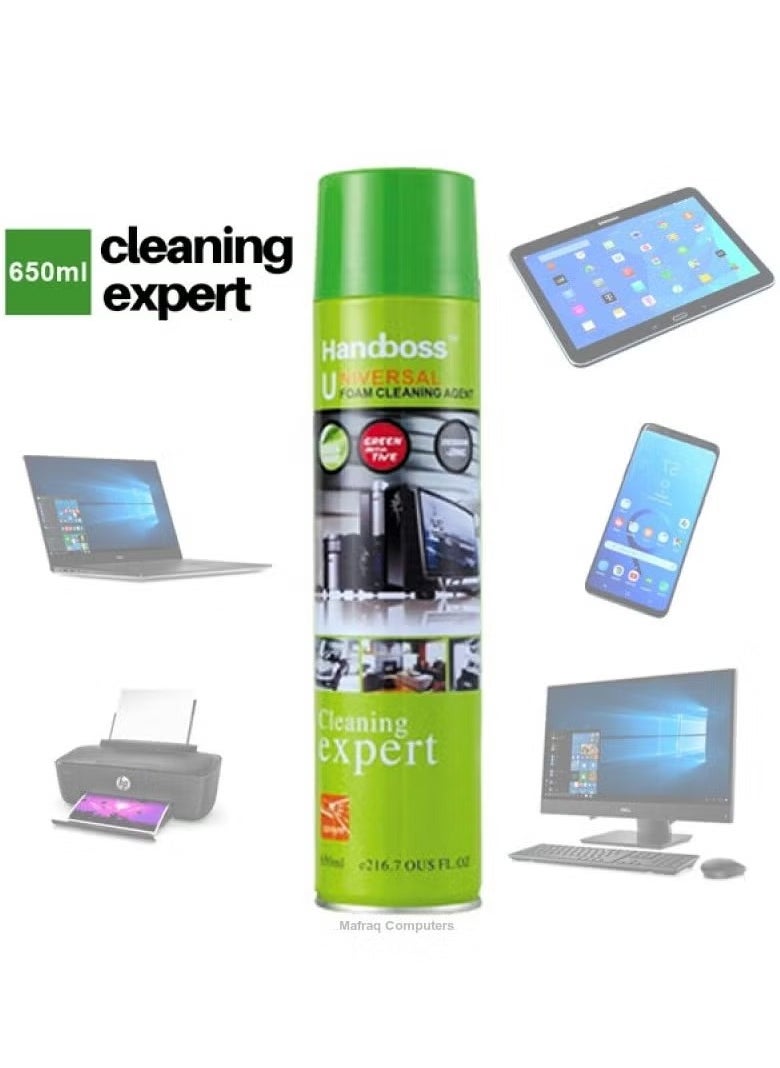 Universal Foam Cleaning Agent with Brush, Handboss Cleaning Expert
