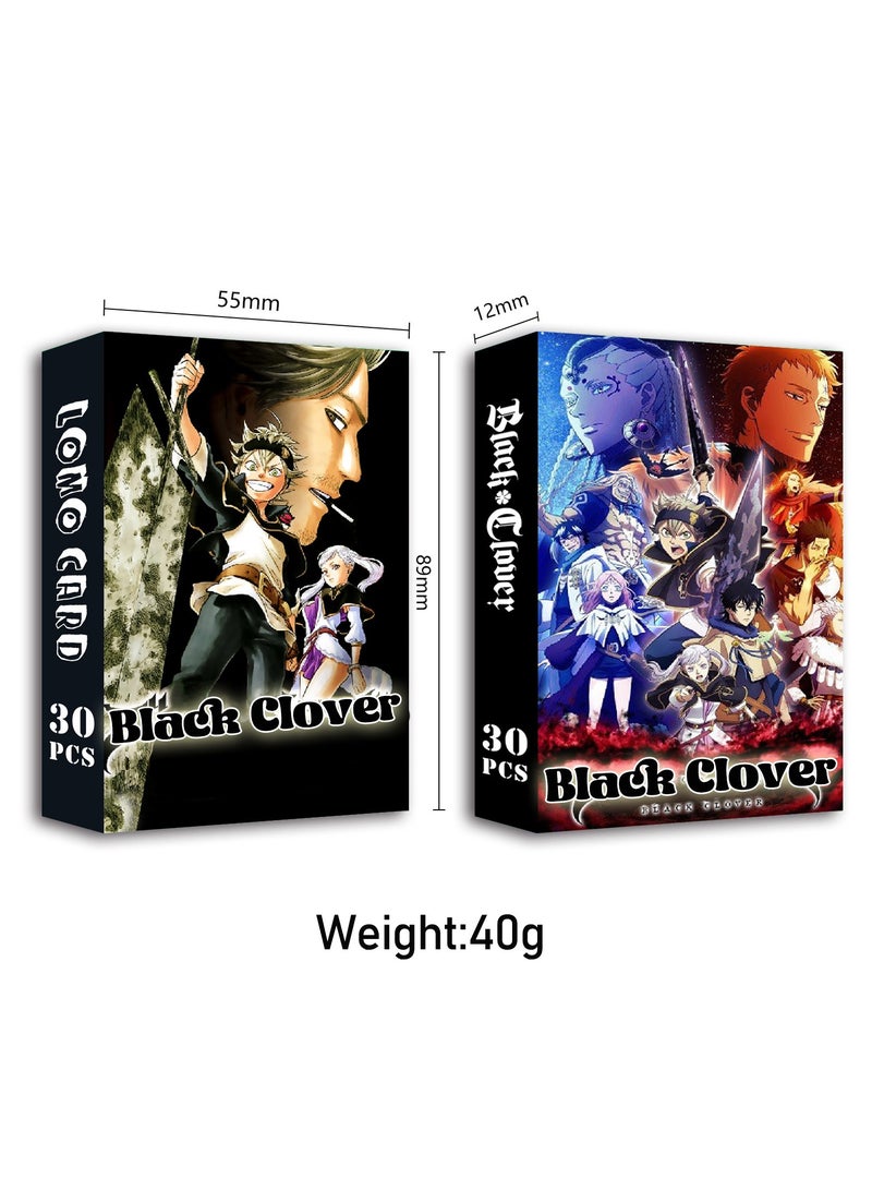 BLACK CLOVER 30-Piece Black Clover Anime Photo Lomo Cards - Image 2