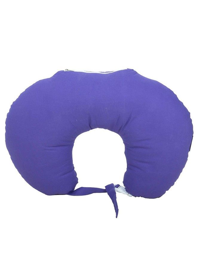 Get It Portable 5 In 1 Breast Feeding Cotton Pillow For Baby With Detachable Cover (Purple). - Image 5