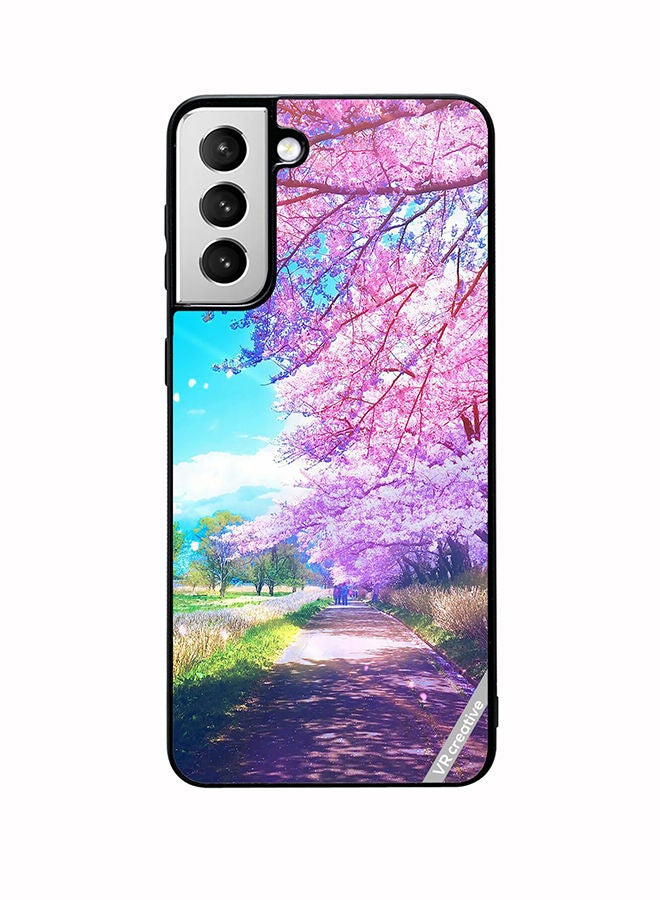 VR CREATIVE Protective Case Cover For Samsung Galaxy S22 Plus 5G Garden Design Design Multicolour - Image 1