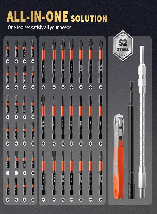 Revvstark 86PCS Magnetic Impact Nut Driver Set Metric & SAE with Socket Adapters, Wing Nut Driver, Universal Sockets, Bit Holder, Quick Release Extension, Power Bits, Storage Box - Image 3