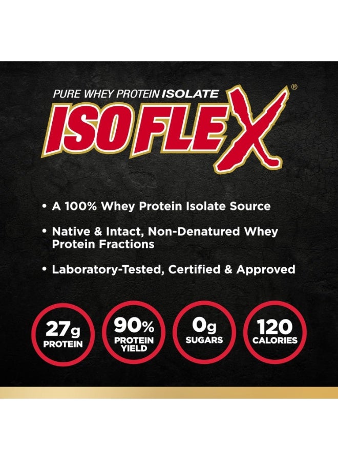 AllMax ISOFLEX Whey Protein Isolate Powder, Chocolate Peanut Butter, 27g Protein, 425g (0.9 lbs) – Fast Absorbing HRI Filtered Protein, Low Carb, Zero Sugar, Post-Workout Recovery - Image 4
