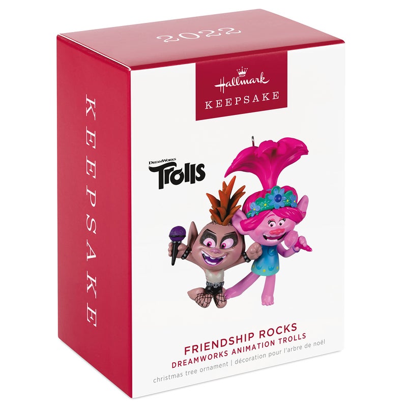 Hallmark Keepsake Christmas Ornament 2022, DreamWorks Trolls Friendship Rocks - Image 3