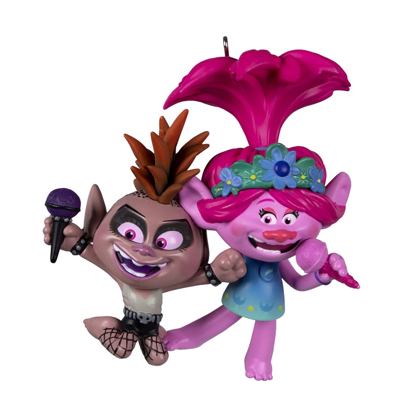 Hallmark Keepsake Christmas Ornament 2022, DreamWorks Trolls Friendship Rocks - Image 1