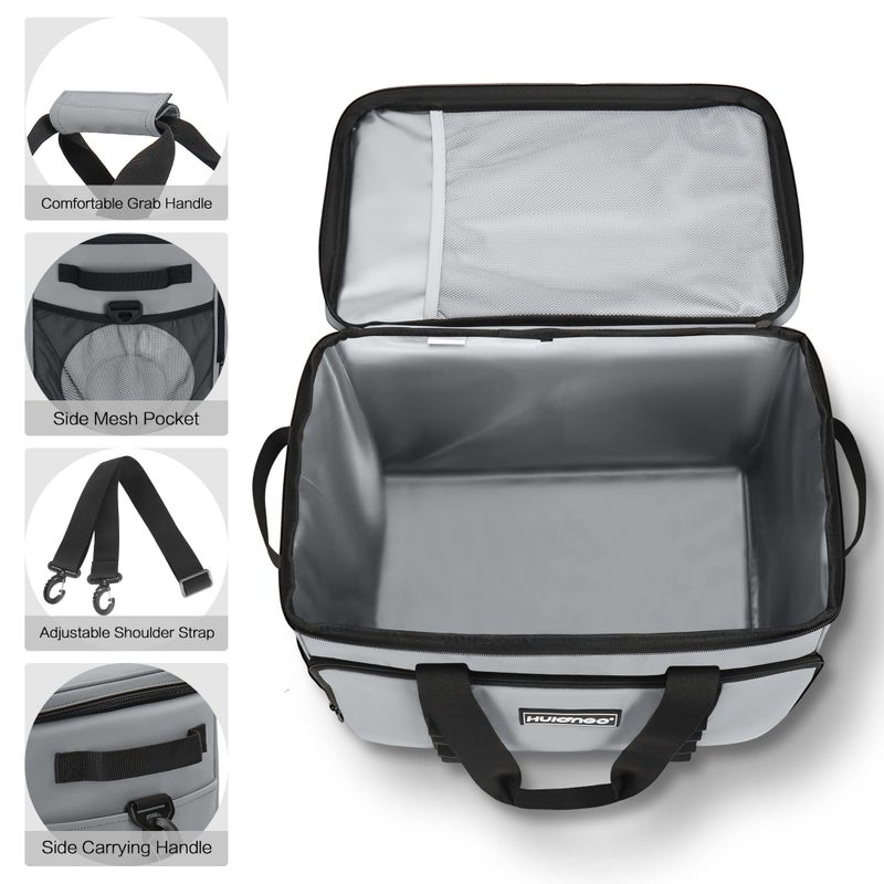 Hulongo Soft Insulated Cooler Bag Collapsible Large Travel Coolers Soft Sided Coolers Ice Chest, Leakproof, Waterproof, 48-Can, 32L - Image 5