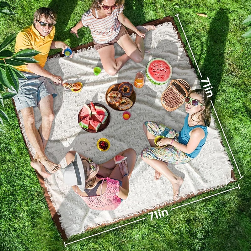 Tiny Land 2-in-1 Double Layer Waterproof Picnic Blanket and Mat - Image 3