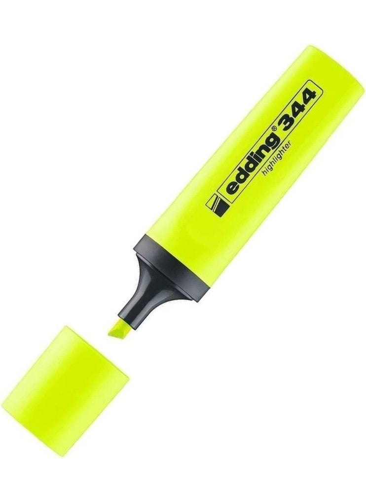 Edding Highlighter Pen (Green Yellow Pink) Marker Pen 3 Pieces 1 Pack Marker Pen Highlighter Colors 1 Pack  - Image 3