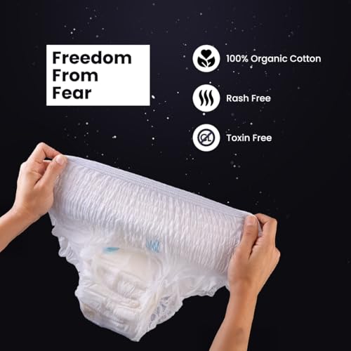 ZOY Disposable Period Panties M-L for Women | 360° Leak-Proof Protection, High Absorbency (Up to 12 Hours), Breathable & Rash-Free | All-in-One Period Underwear for Heavy Flow, Overnight & Postpartum | Pack of 5 - Image 5