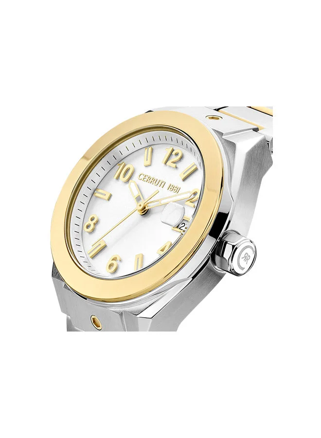 CERRUTI 1881 Ruscello 33mm Women's Analog Watch with Gold Plated Stainless Steel Bracelet