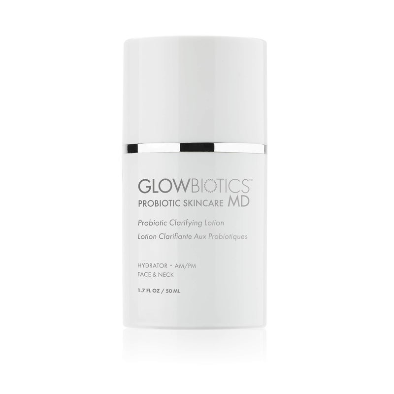 Glowbiotics Probiotic Clarifying Lotion  Lightweight OilControl Moisturizer for Oily  Combination Skin ShineFree Matte Finish 17 fl oz