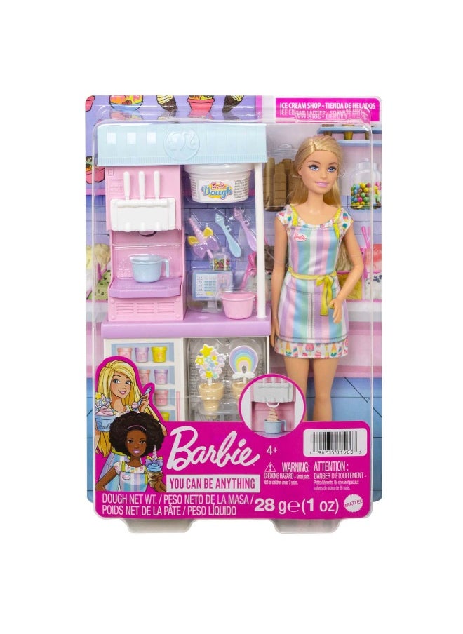 Barbie Barbie Ice Cream Shopkeeper Playset & Doll  - Image 2
