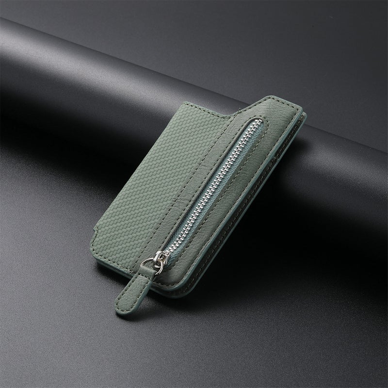 Creative Flip Cover Card Holder Wallet Green 