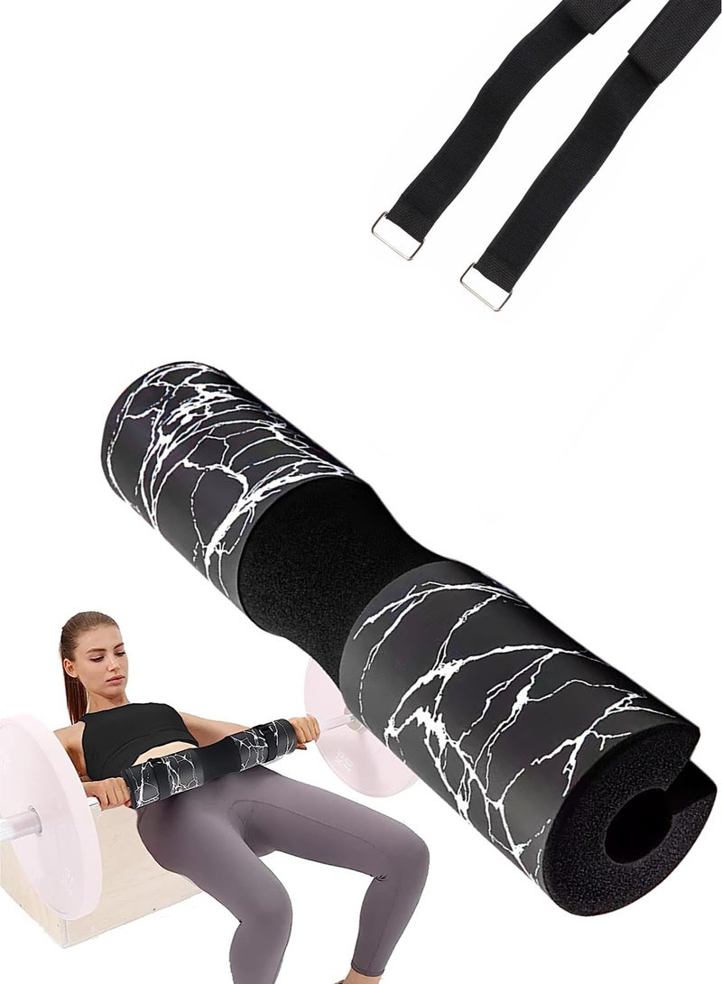 وسادة القرفصاء وسادة الحديد للقرفصاء والطعنات ودفعات الورك - وسادة الإسفنج الرغوية توفر الراحة للرقبة والكتفين أثناء التدريب - تناسب القضبان القياسية والأولمبية بشكل مثالي - Image 1