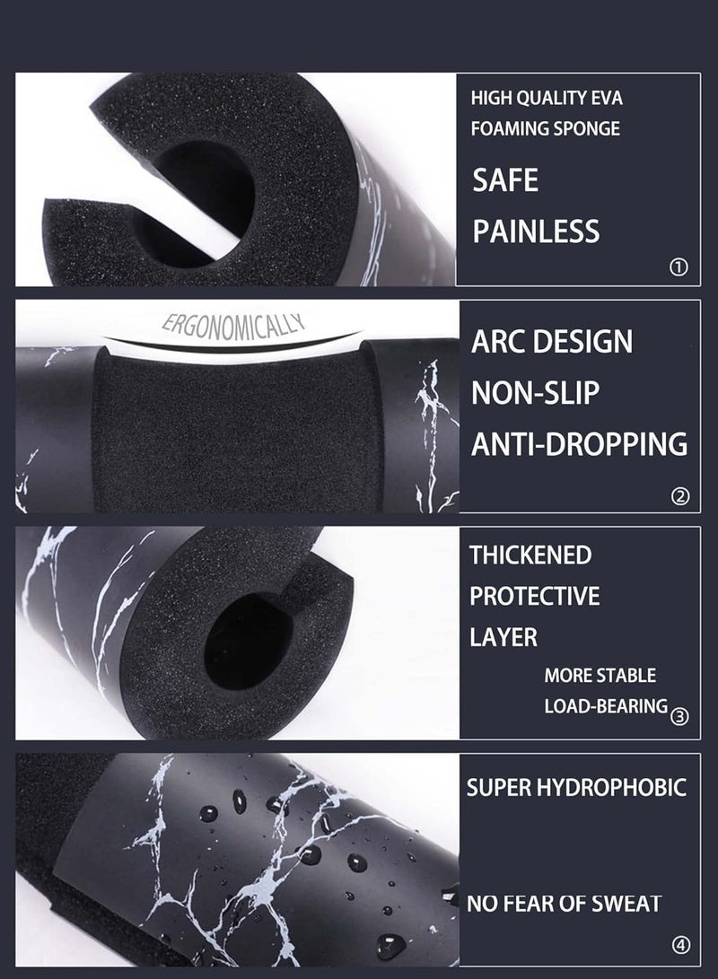 وسادة القرفصاء وسادة الحديد للقرفصاء والطعنات ودفعات الورك - وسادة الإسفنج الرغوية توفر الراحة للرقبة والكتفين أثناء التدريب - تناسب القضبان القياسية والأولمبية بشكل مثالي - Image 5